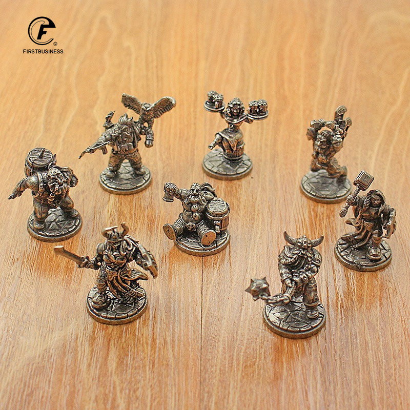 Board Game Vintage - Estatua de guerrero enano en miniatura