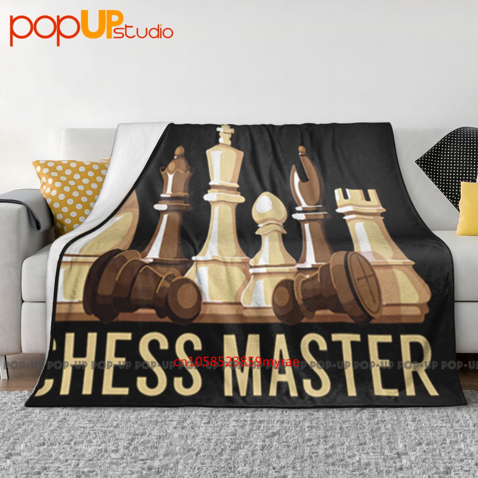Board Game Quilt - Chess Master divertido juego de mesa