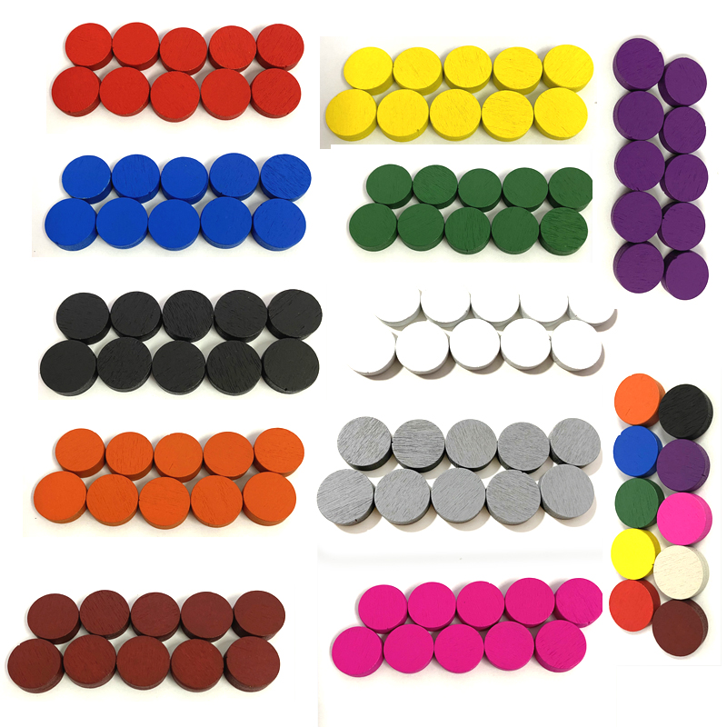 Board Game Hegemony - 50 piezas 15*5MM 11 colores discos