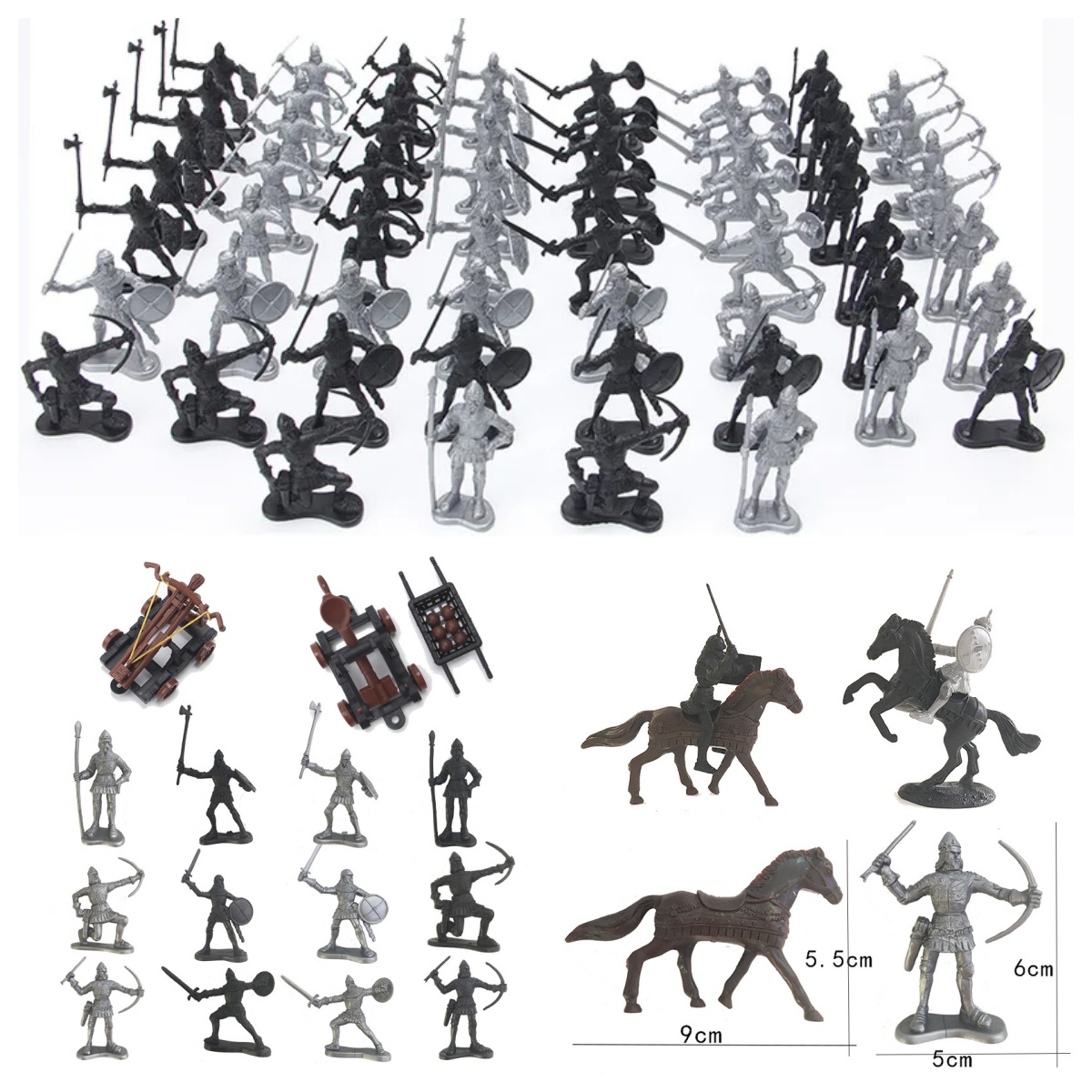 Board Game Risk - Figuras Estáticas de Soldados Medievales, Guerreros,