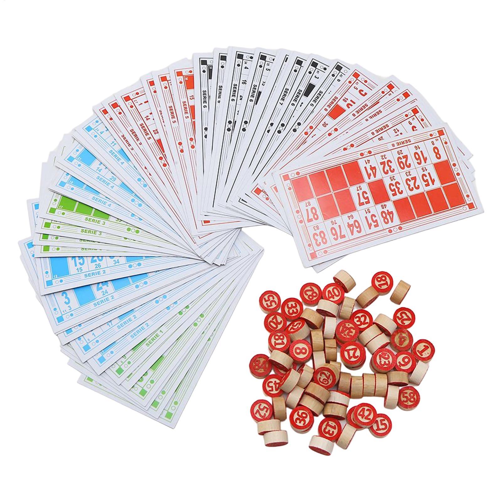 Board Game Vintage - Juego de Bingo de Madera Vintage