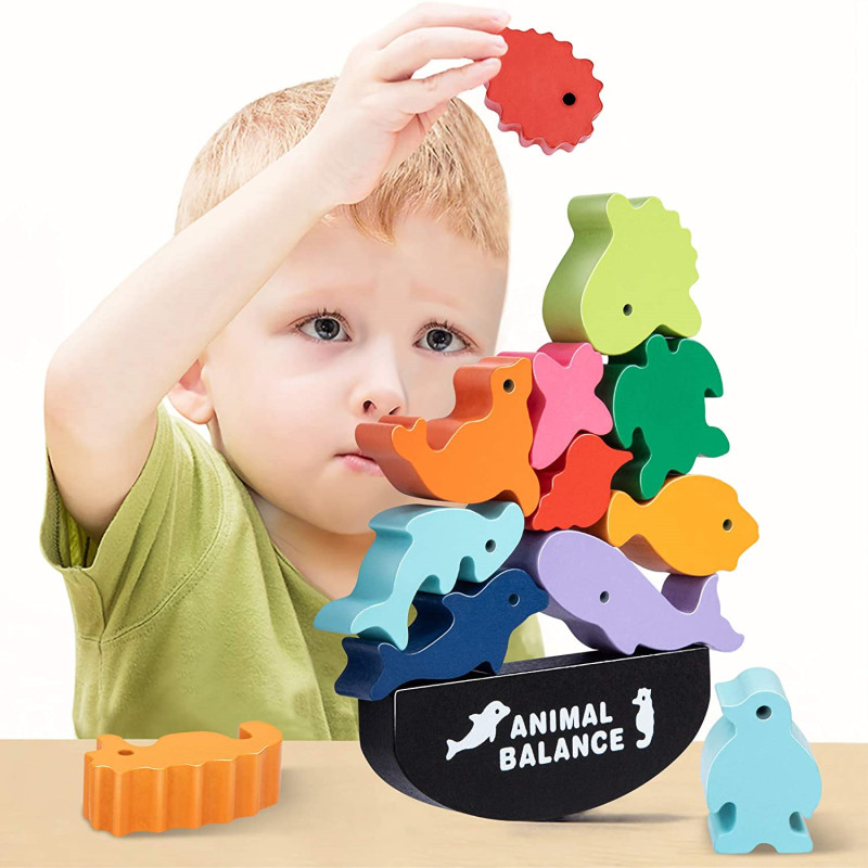 Board Game Enthusiast - Nuevos niños Montessori bloques de equilibrio