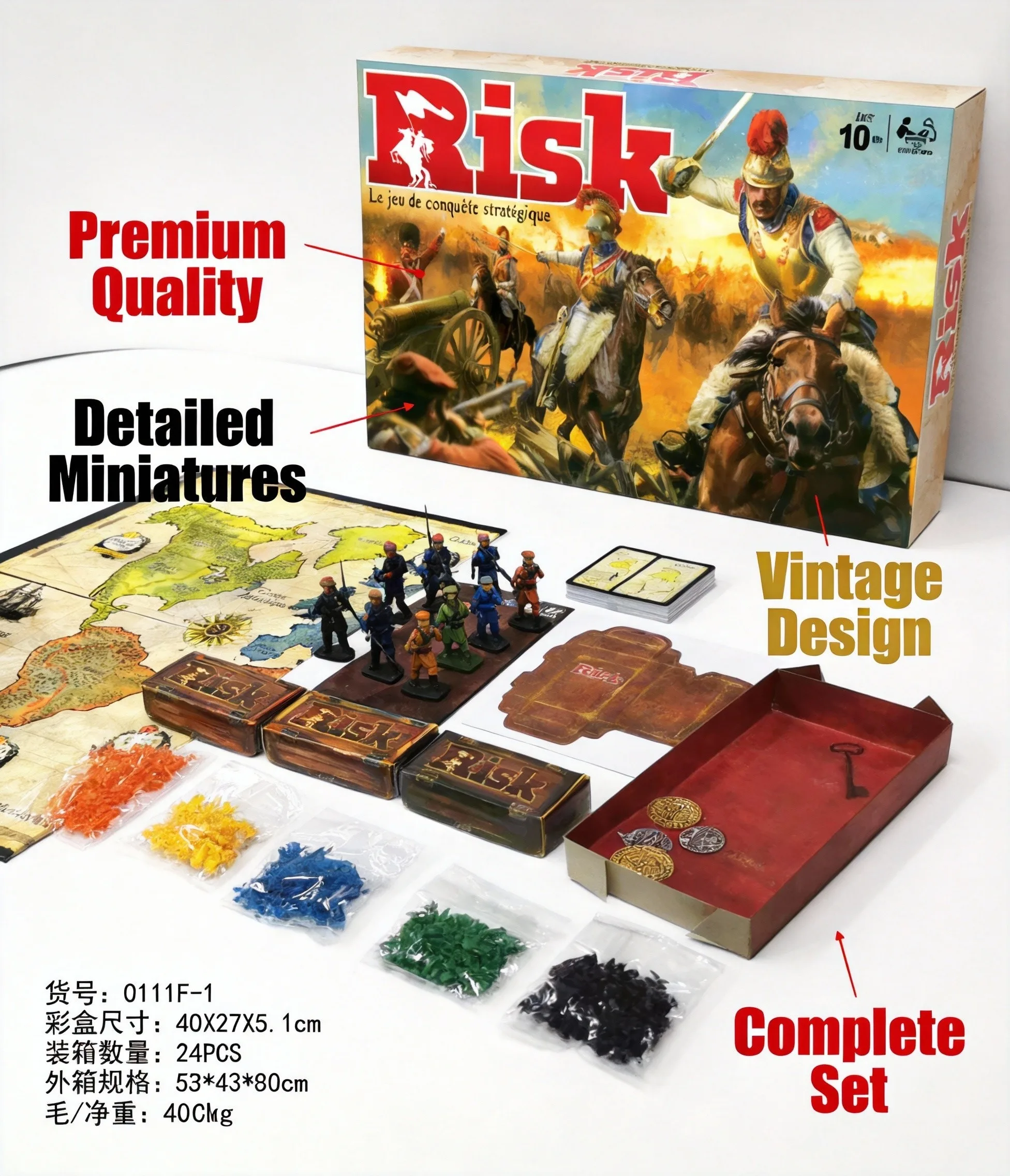 Board Game Risk - Juego de Mesa de Estrategia Francesa