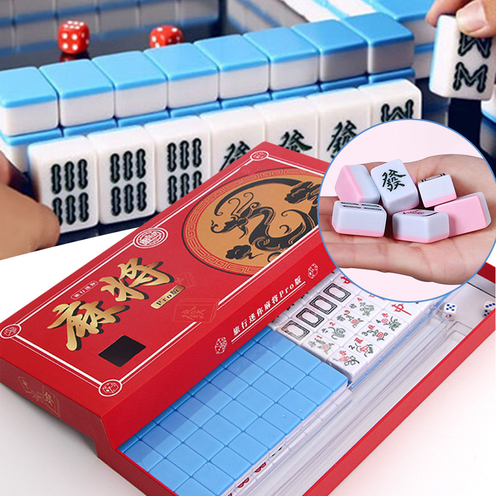 Board Game Name - Mini Mahjong de viaje portátil, juego