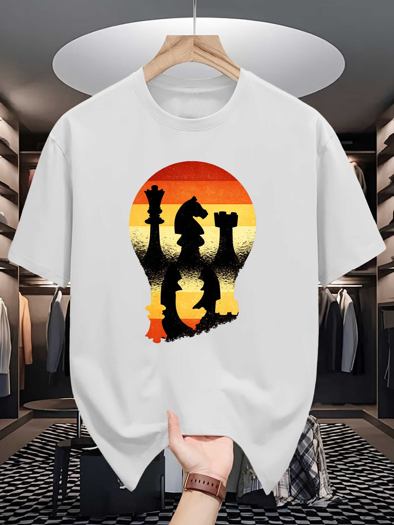 Board Game Vintage - Camiseta con estampado de silueta de