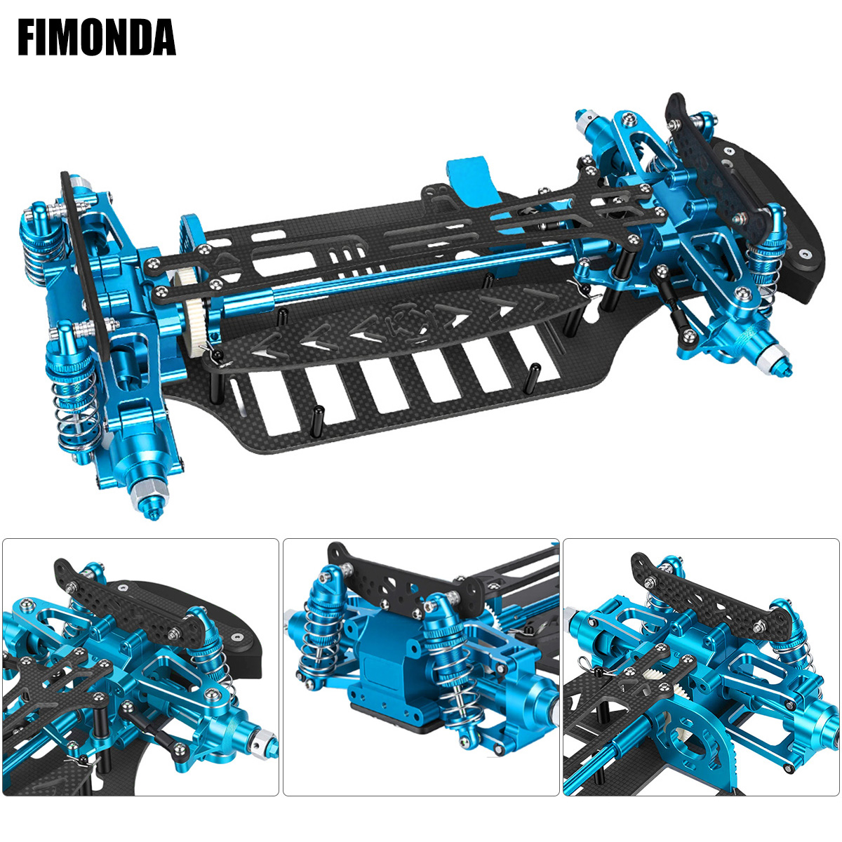 Tamiya Model Rc Car - Kit de Chasis de Aluminio y