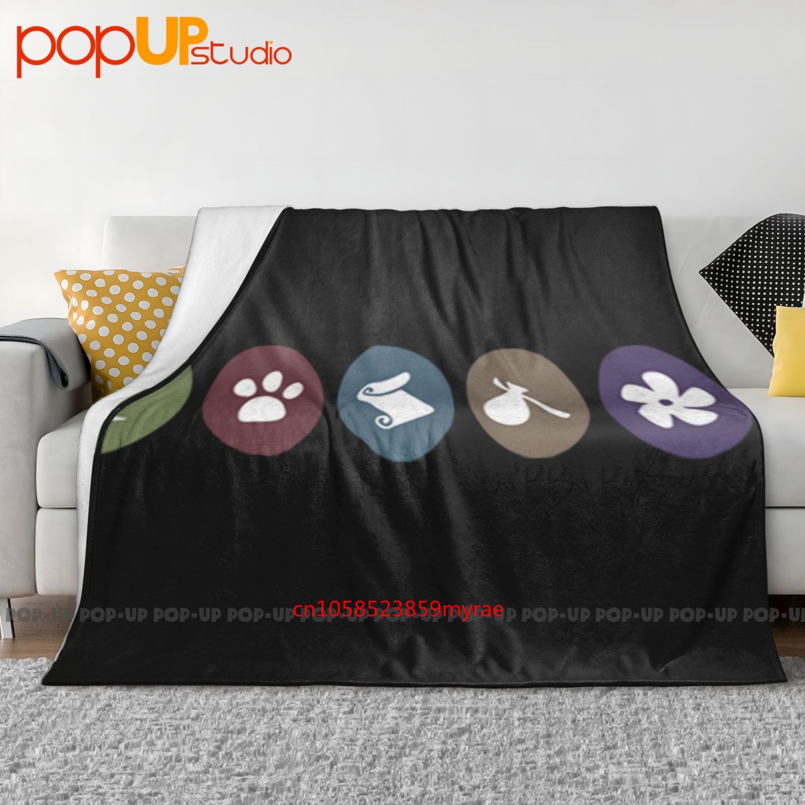 Board Game Quilt - Everdell Juego de mesa inspirado iconos