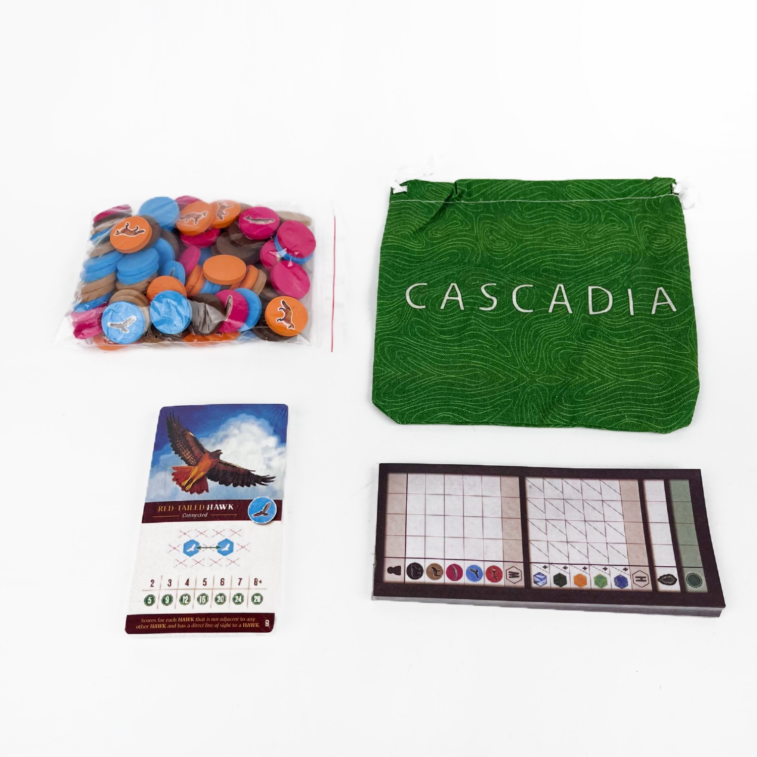 Juego de Mesa Cascadia |   Jue - Board Game Harmonies reseña y precio