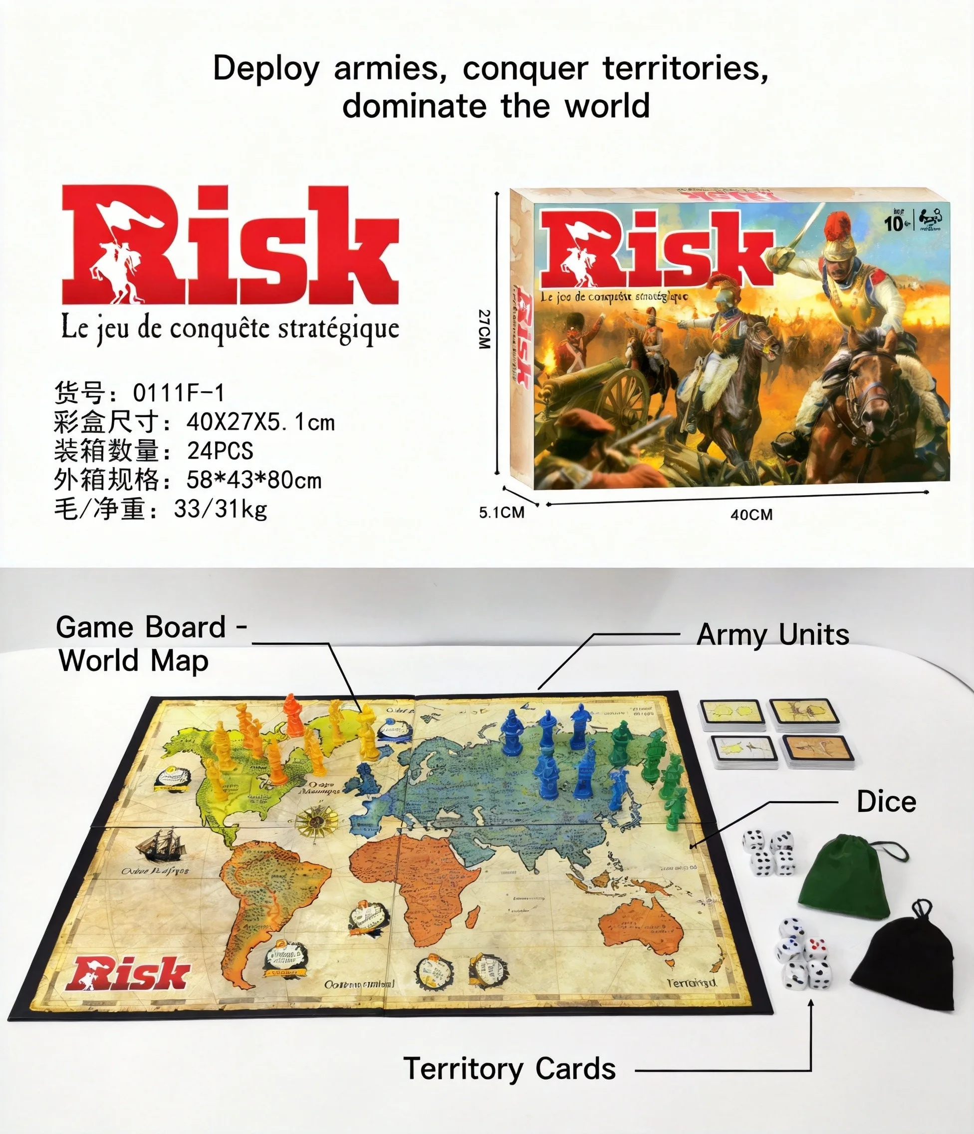 Juego de Mesa de Estrategia Fr - Board Game Risk reseña y precio