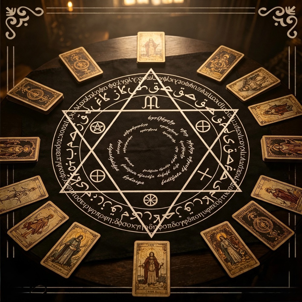 Mantel cuadrado para tarot de  - Board Game Vintage reseña y precio